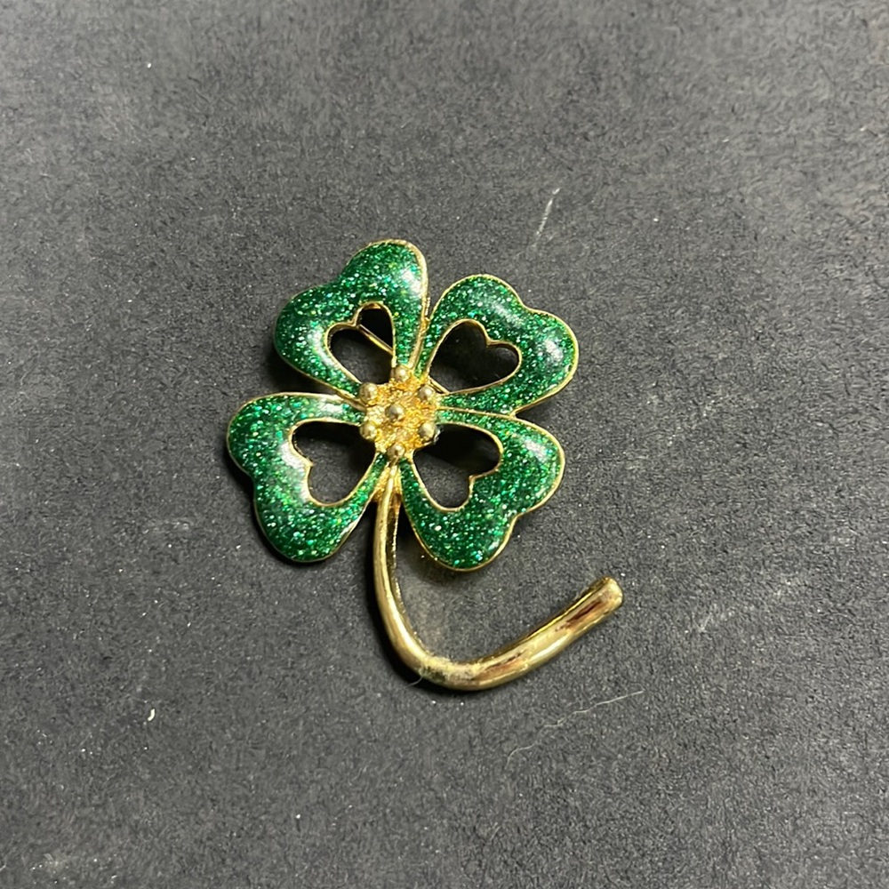 4 leaf clover broach